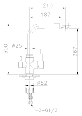 Смеситель для кухни Lemark Expert LM5061S хром