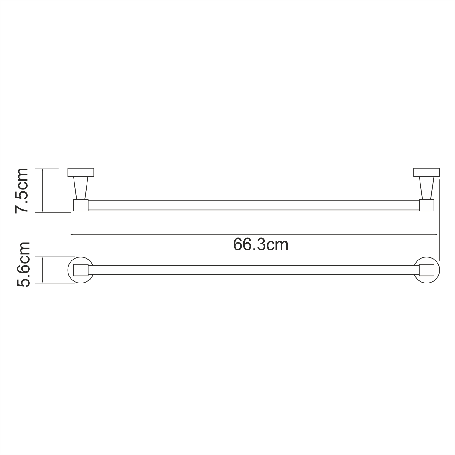 Полотенцедержатель Wasserkraft Isen K-4030 хром