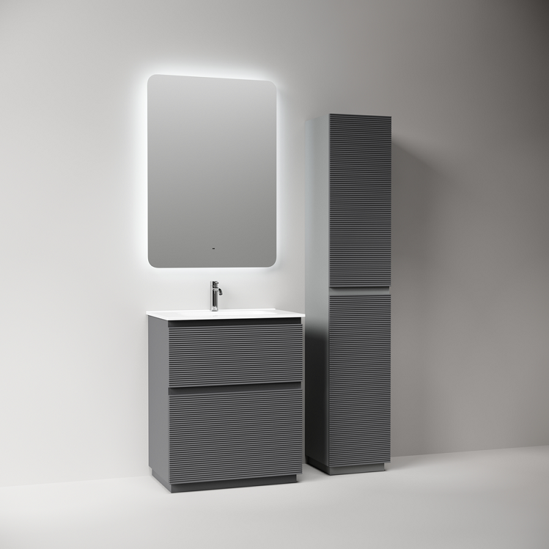 Тумба под раковину Sancos Folk Floor 70 FL70FGS напольная, Grey soft