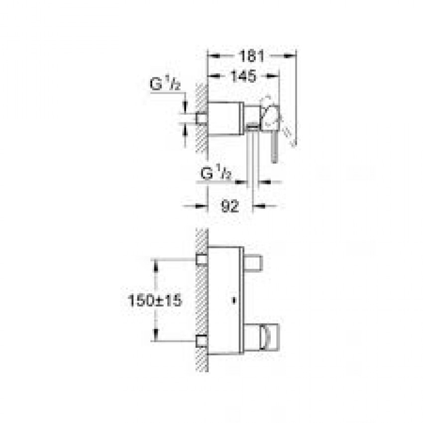 Смеситель для душа Grohe Allure 32846000 хром