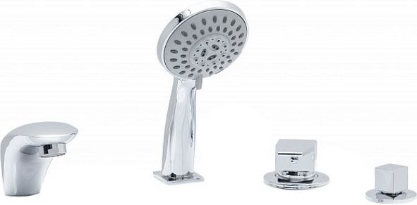 Смеситель на борт ванны Aquanet A6 205035 хром