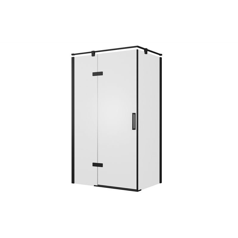 Душевой уголок Bravat Blackline 80x120см BS120.3112AB профиль черный, стекло прозрачное