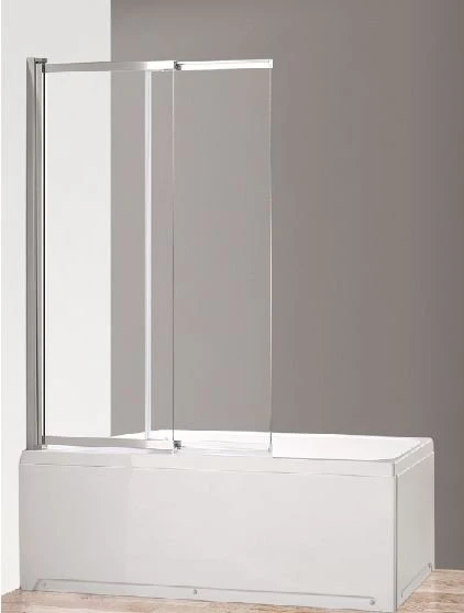 Шторка на ванну Cezares Eco 100x145см ECO-O-VF-11-100/145-C-Cr профиль хром, стекло прозрачное