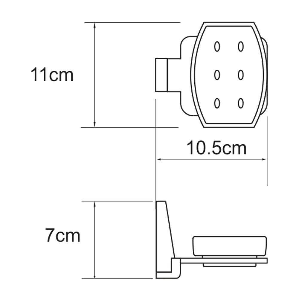 Мыльница Wasserkraft Lopau K-6029 хром