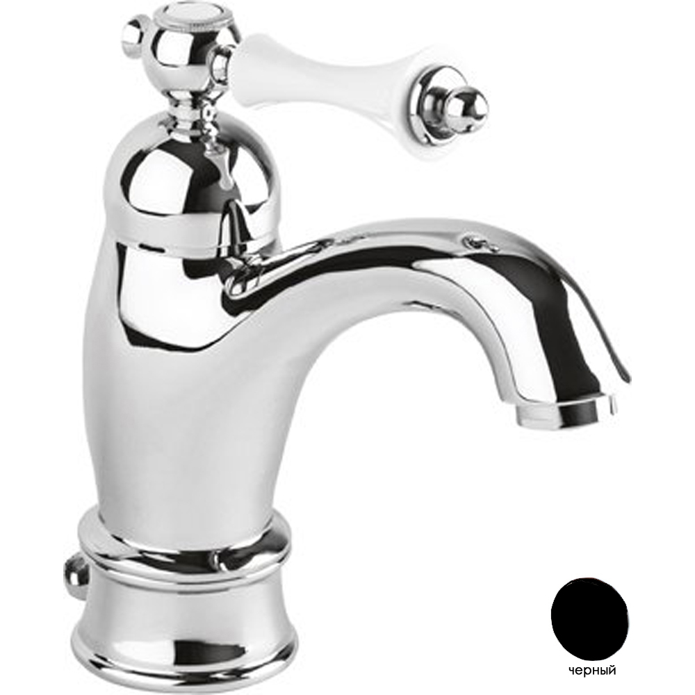 Смеситель Cezares MARGOT-LSM1-A-NOP nero opaco/cromo, для раковины