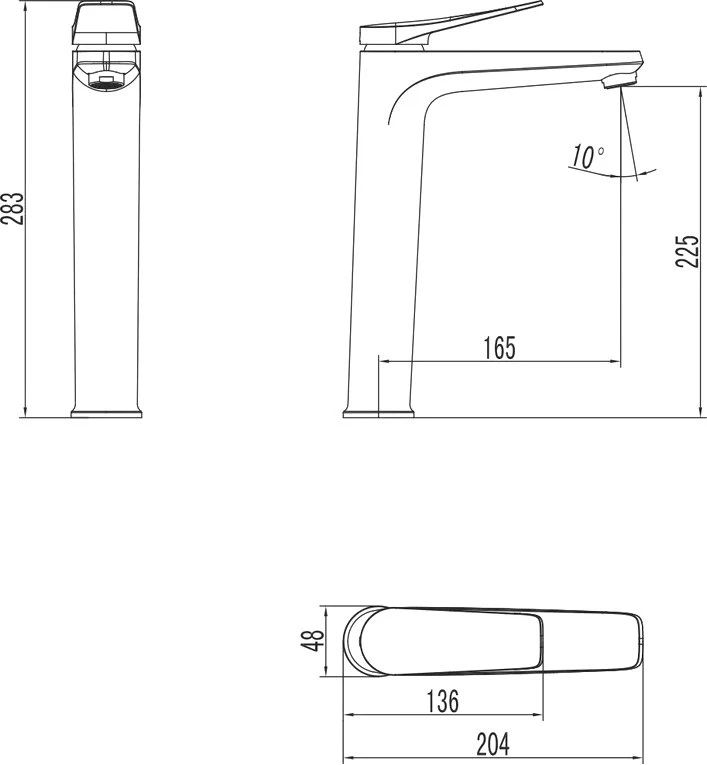 Смеситель для раковины Lemark Bronx LM3709GM графит