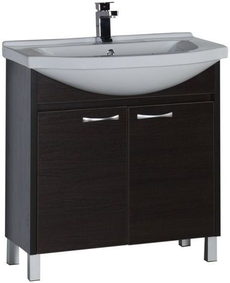 Тумба с раковиной Aquanet Донна 80 212825 венге