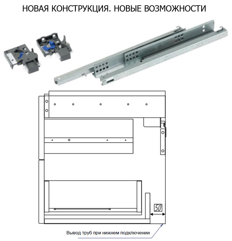 Тумба под раковину Aquaton Америна 60 1A135401AM430 темно-коричневая