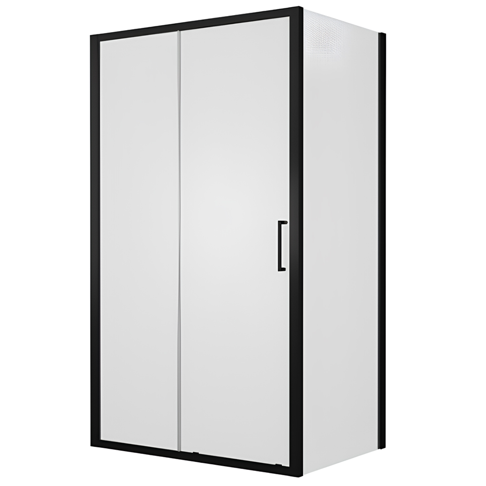 Душевой уголок Bravat Blackline 120x80см BS120.3101B профиль черный, стекло прозрачное