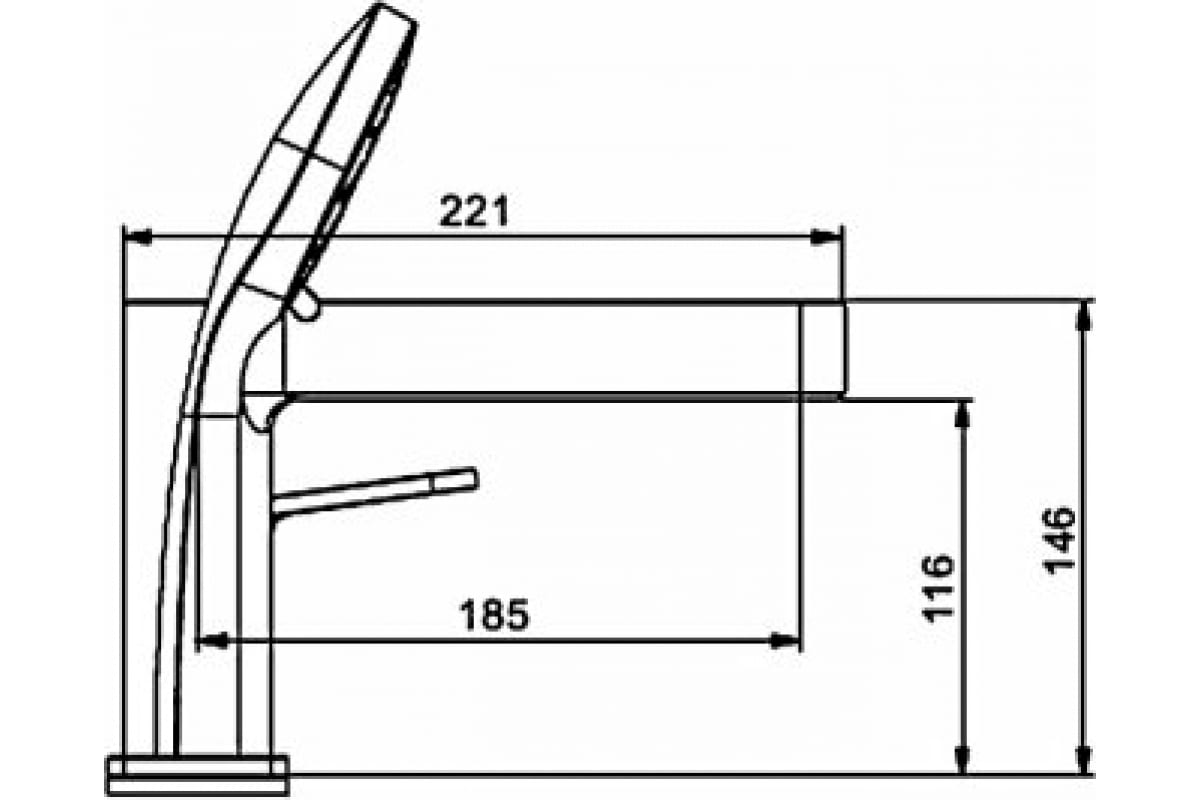 Смеситель на борт ванны Gappo G1199-30 сатин