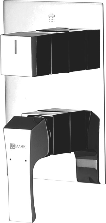 Смеситель встраиваемый для ванны с душем Lemark Unit LM4528C хром