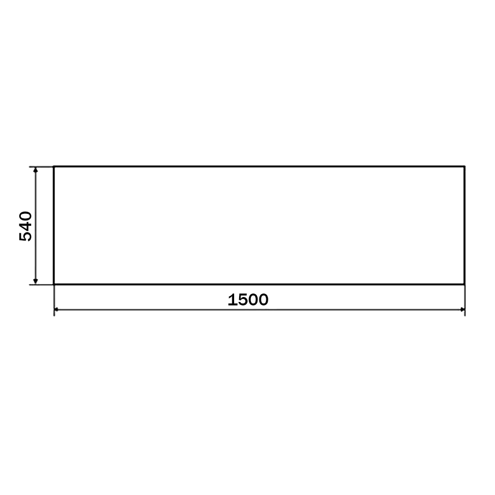 Экран AM.PM Gem 150х70 W90A-150-070B-P черный