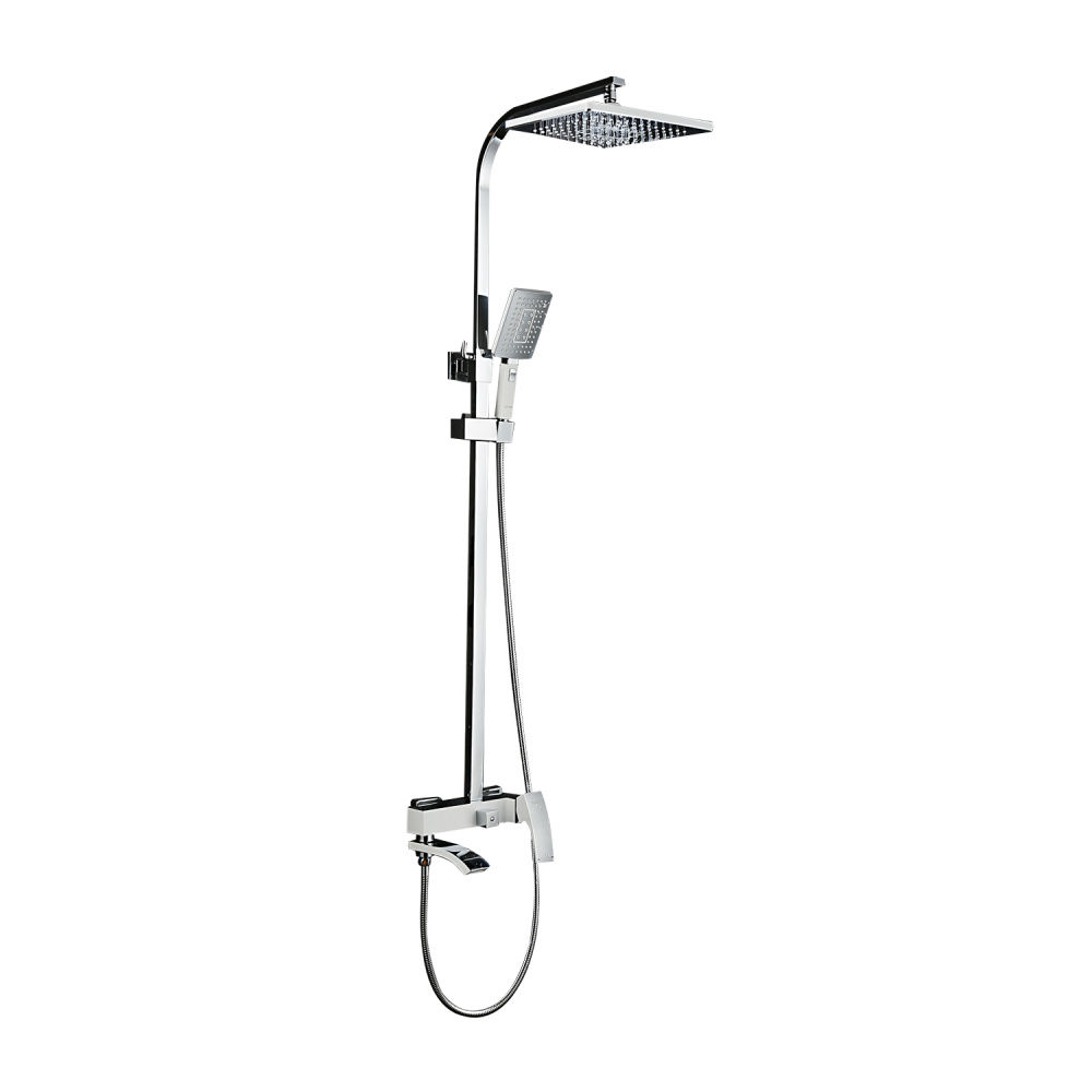 Душевая стойка Gappo G2407-8 хром / белый
