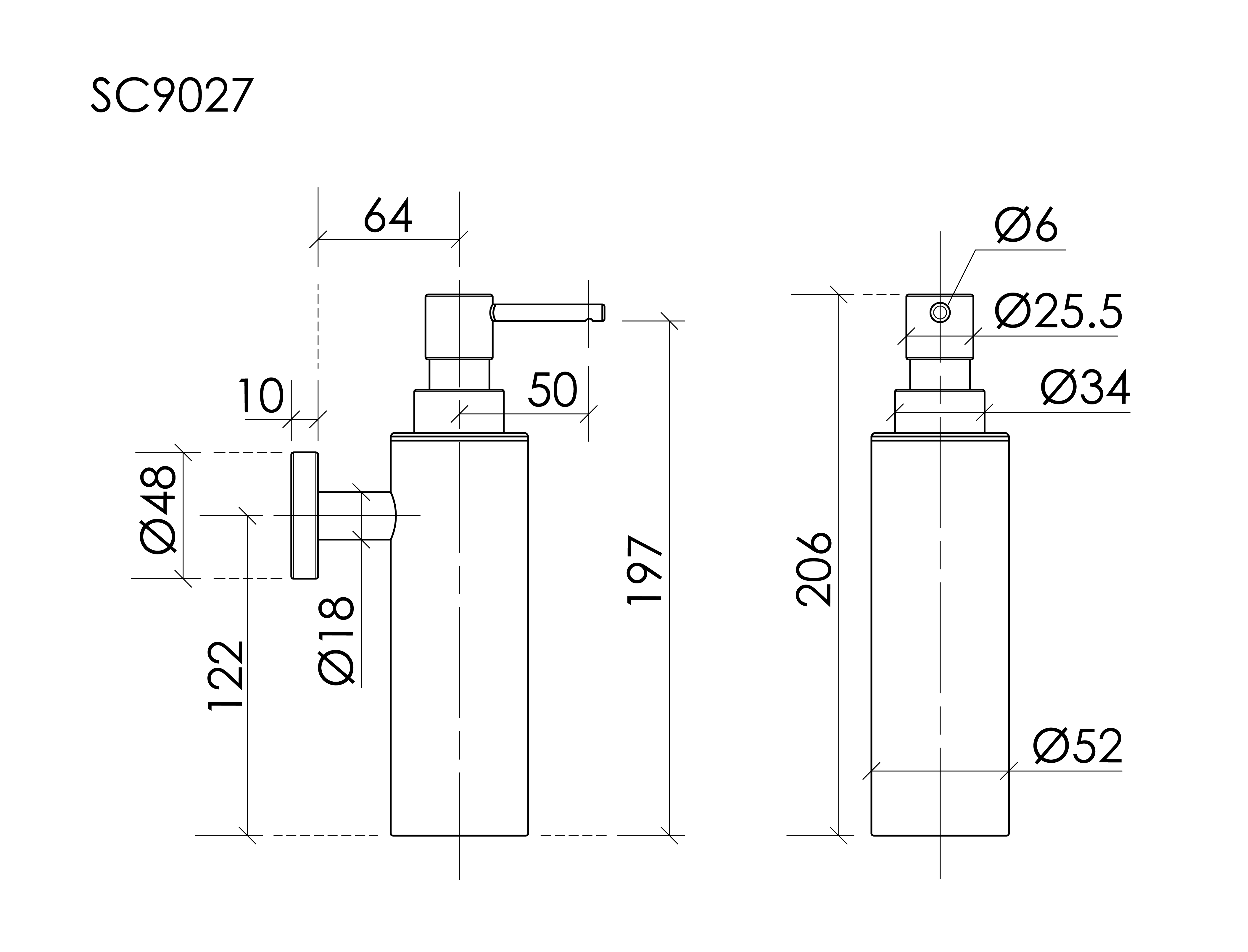 Дозатор Sancos Base SC9027BG брашированное золото