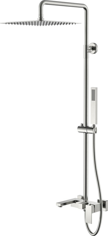Душевая стойка Boheme Qubic 478-NB никель браш