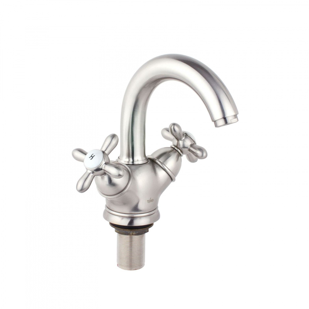 Смеситель для раковины Timo Ritz 0141FN silver серебро