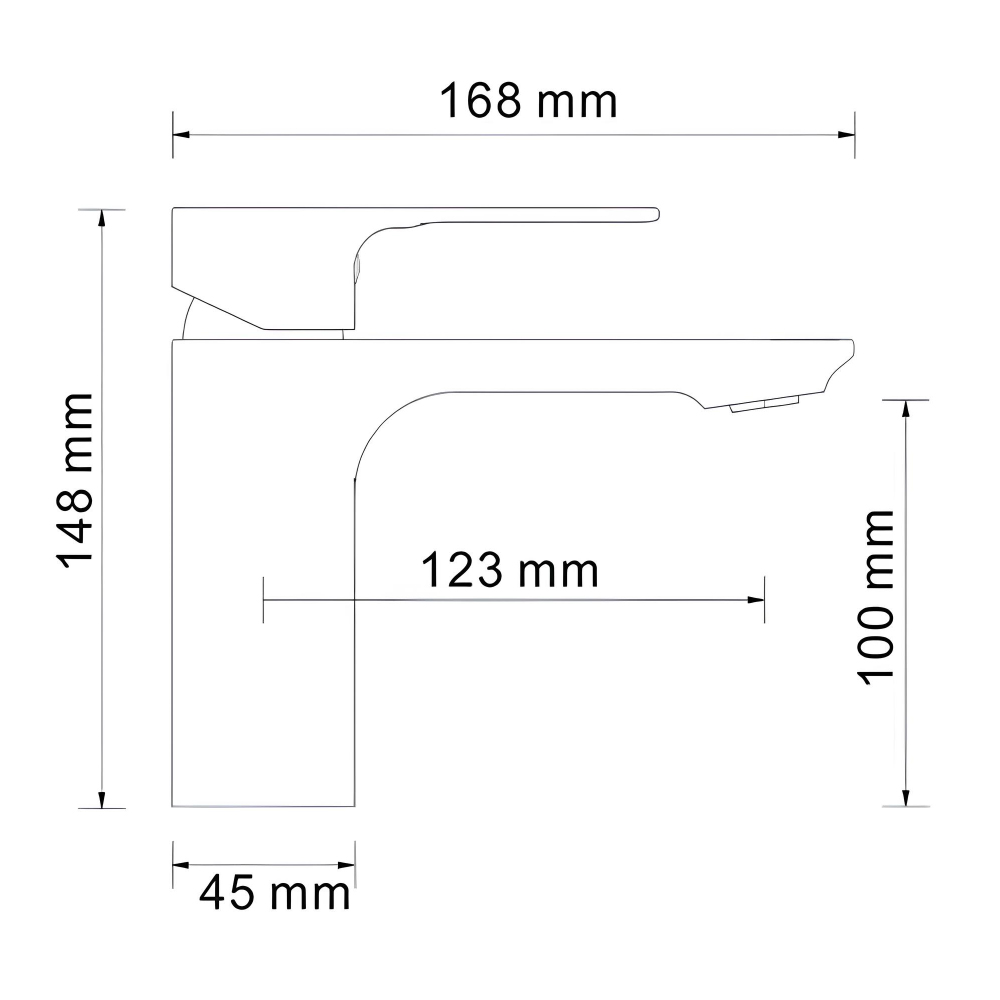 Смеситель для раковины Wasserkraft Dinkel 5803 хром