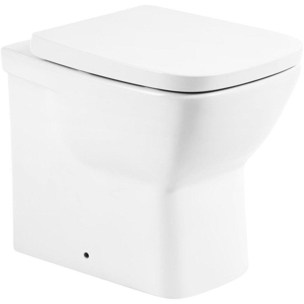Унитаз приставной BelBagno Lago BB128CB крышка-сиденье BB128SC белый глянец