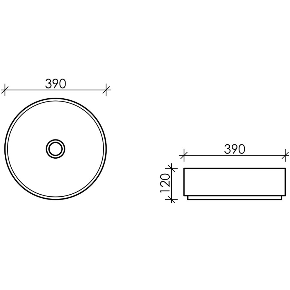 Раковина накладная Ceramica Nova Element CN6022ML голубая матовая