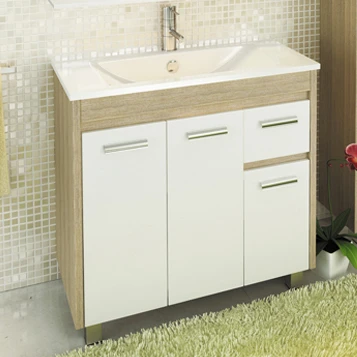 Тумба с раковиной Comforty Тулуза 90 00004152036CF сосна лоредо