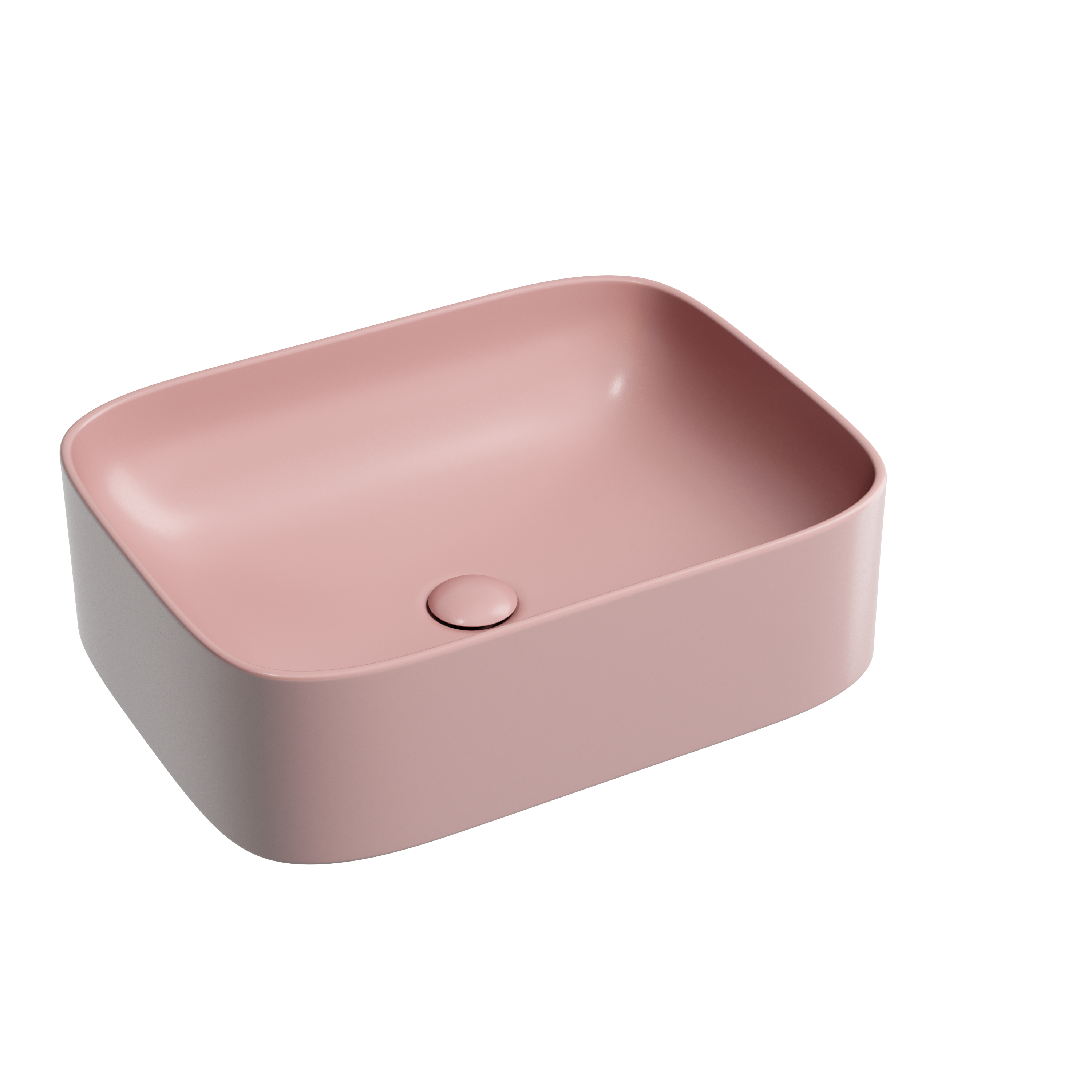 Раковина накладная Ceramica nova Element 505*380*150мм CN6052MP розовая матовая