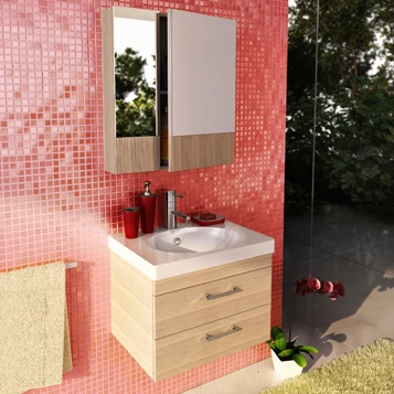 Тумба с раковиной Comforty Ницца 60 00004136348CF сосна лоредо