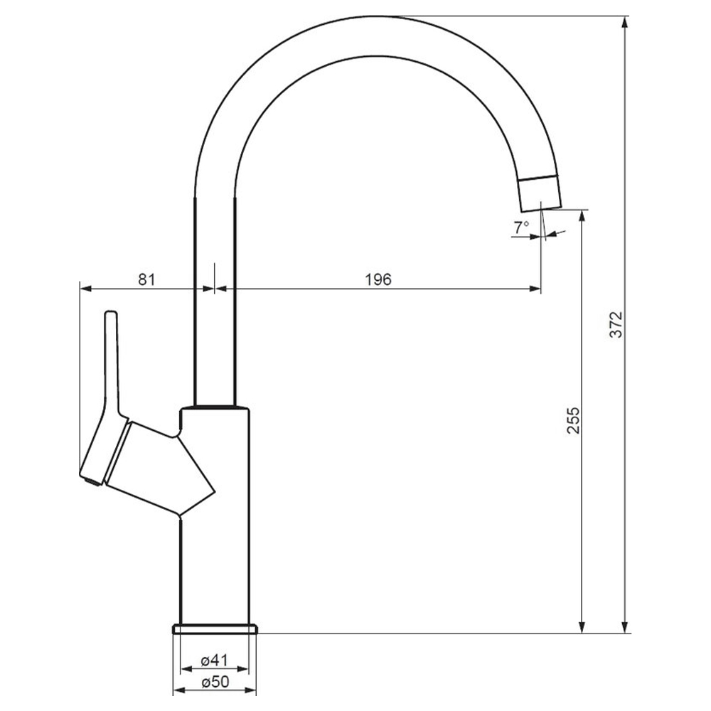 Смеситель для кухни Damixa Eclipse DX310720400 никель