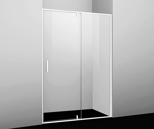 Душевая дверь в нишу Wasserkraft Neime 90см 19P04 профиль белый, стекло прозрачное