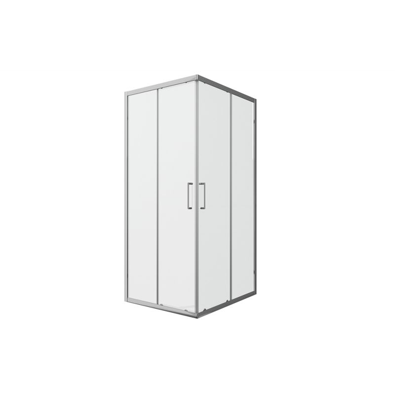 Душевой уголок Bravat Line 90x90см BS090.2202A профиль хром, стекло прозрачное