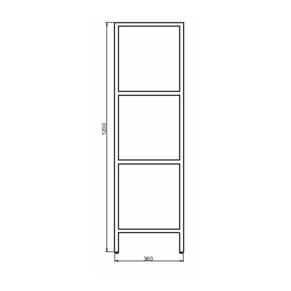 Стеллаж Comforty Мальме 40 00-00000826CF дуб дымчатый