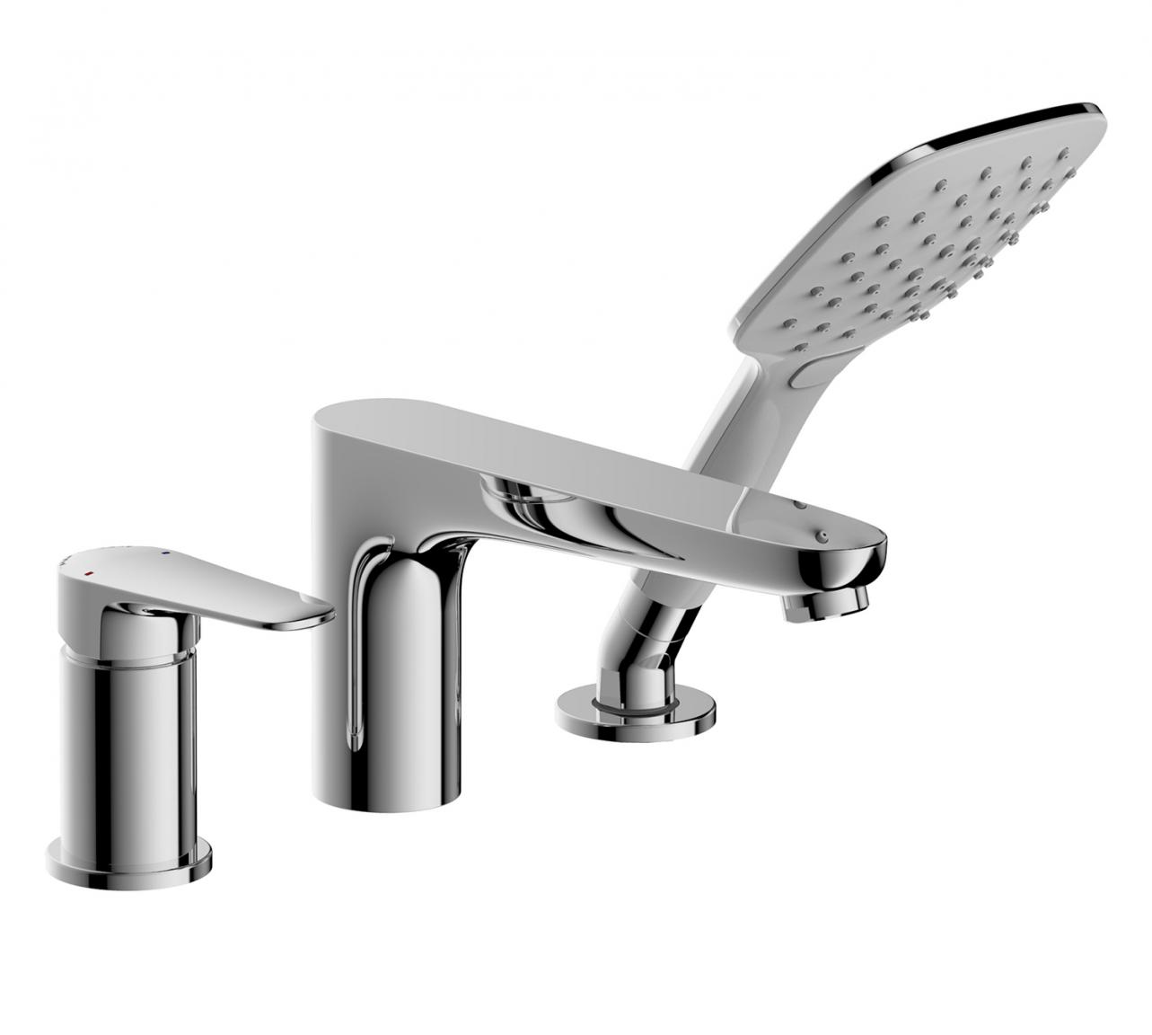 Смеситель на борт ванны Bravat Iguassu F5173218CP-1-RUS хром