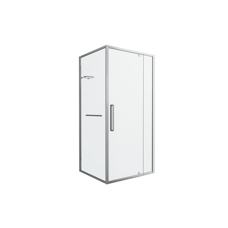 Душевой уголок Bravat Line 90x90см BS090.2116A профиль хром, стекло прозрачное