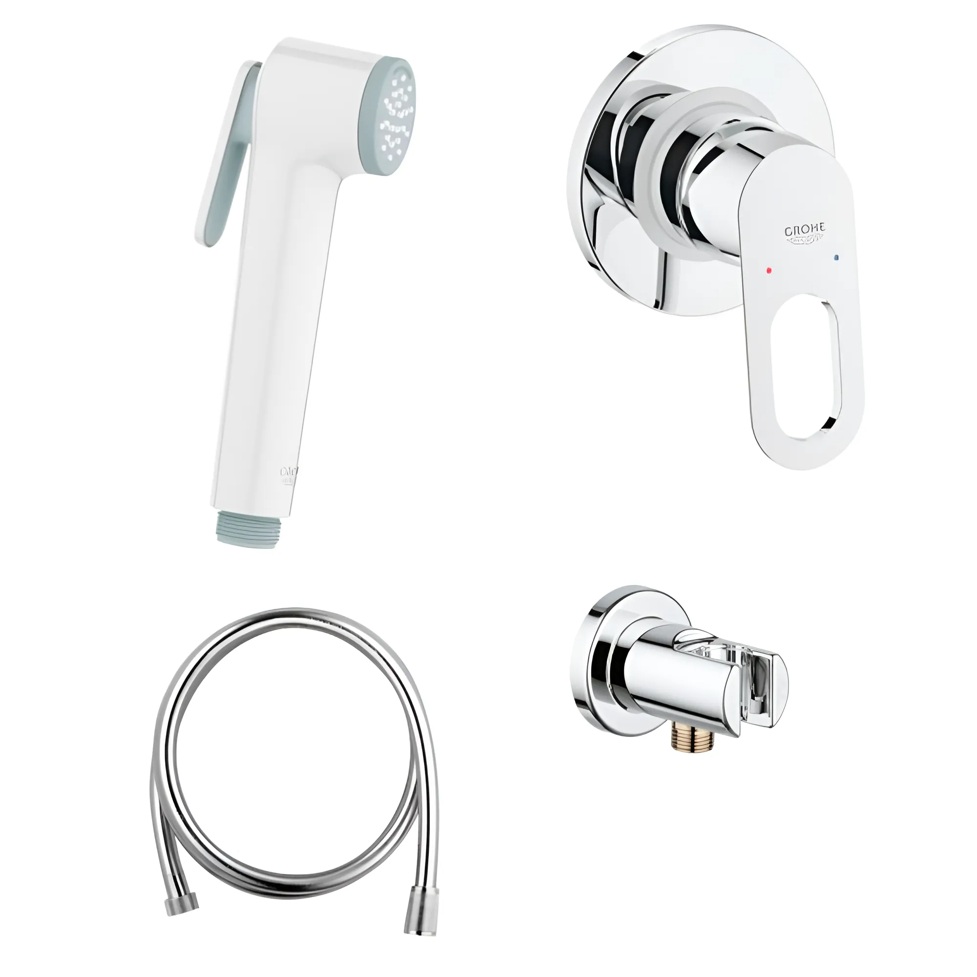 Гигиенический душ Grohe BauLoop 124896 со смесителем, хром