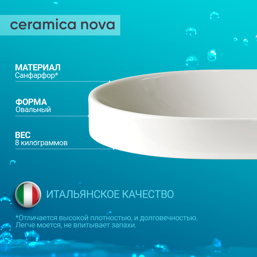 Раковина встраиваемая Ceramica Nova Element CN5020 белая