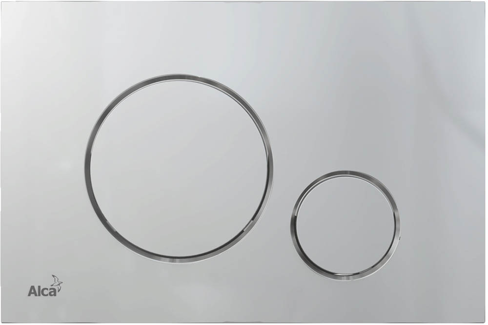 Кнопка смыва AlcaPlast THIN M672 хром матовая