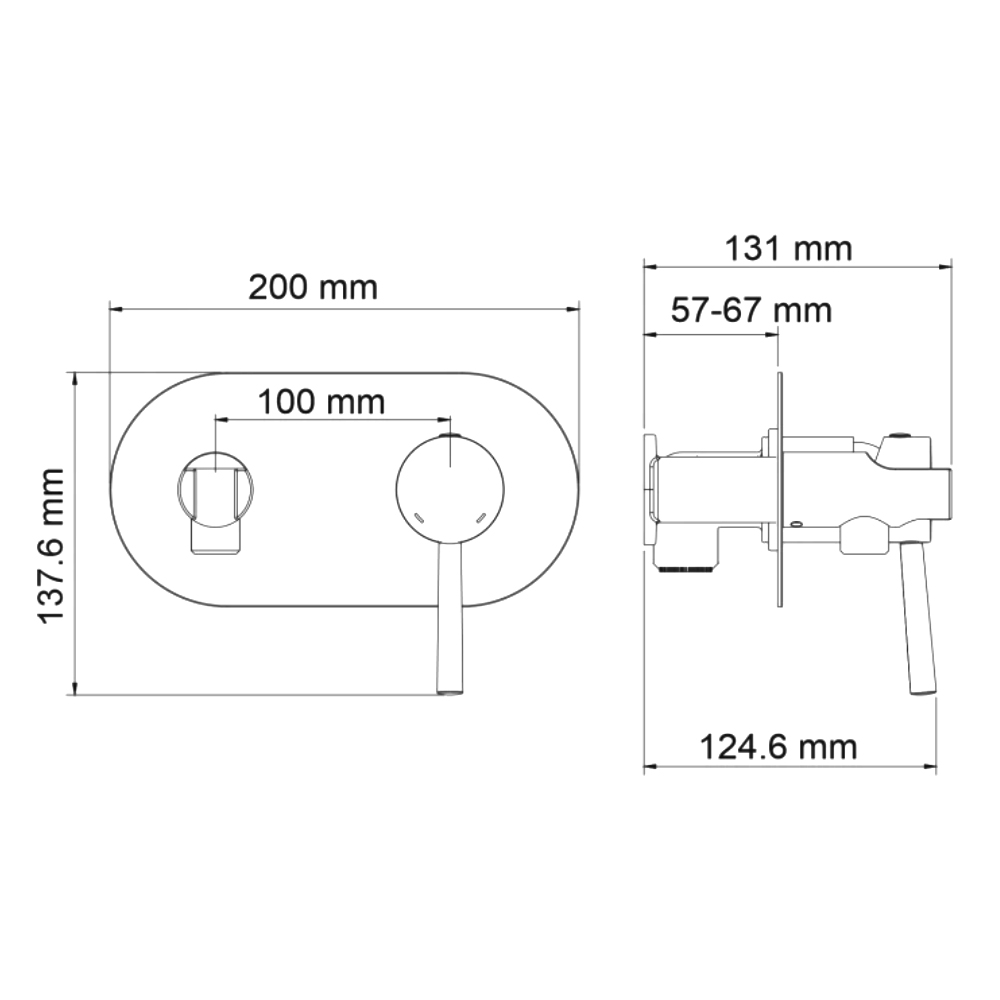 Гигиенический душ Wasserkraft Main 4138 со смесителем, хром