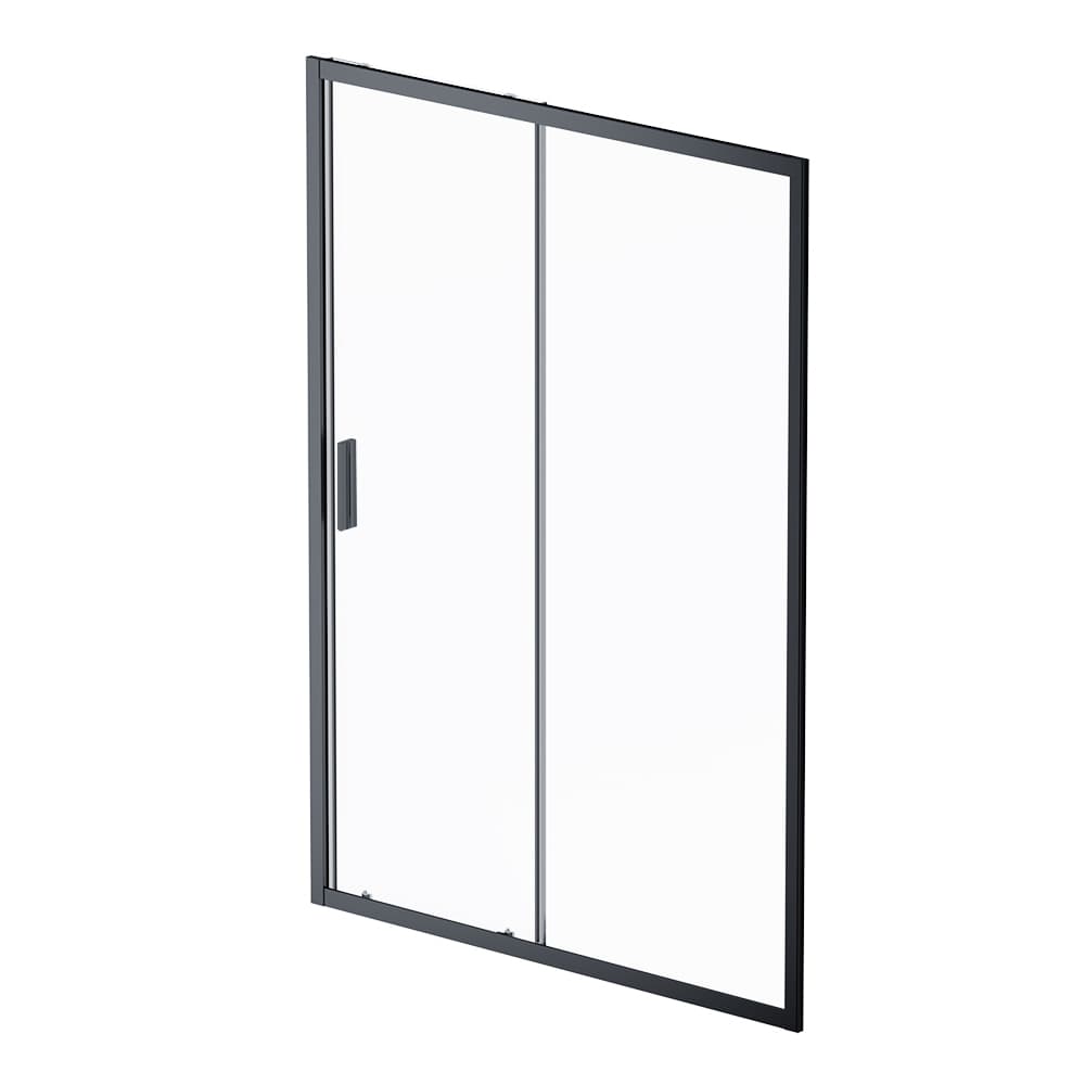 Дверь душевая в нишу AM.PM Gem 140см W90G-140-1-195BT профиль черный, стекло прозрачное