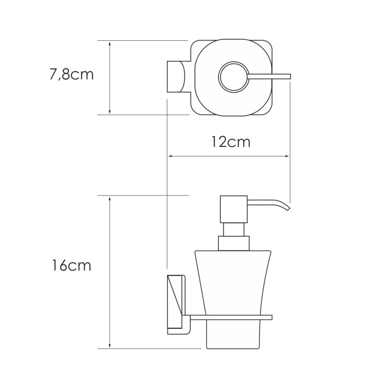 Дозатор Wasserkraft Leine K-5099 хром