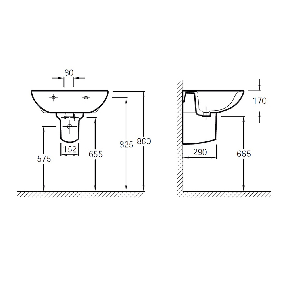 Полупьедестал Jacob Delafon Odeon/Patio 19085-00 Белый