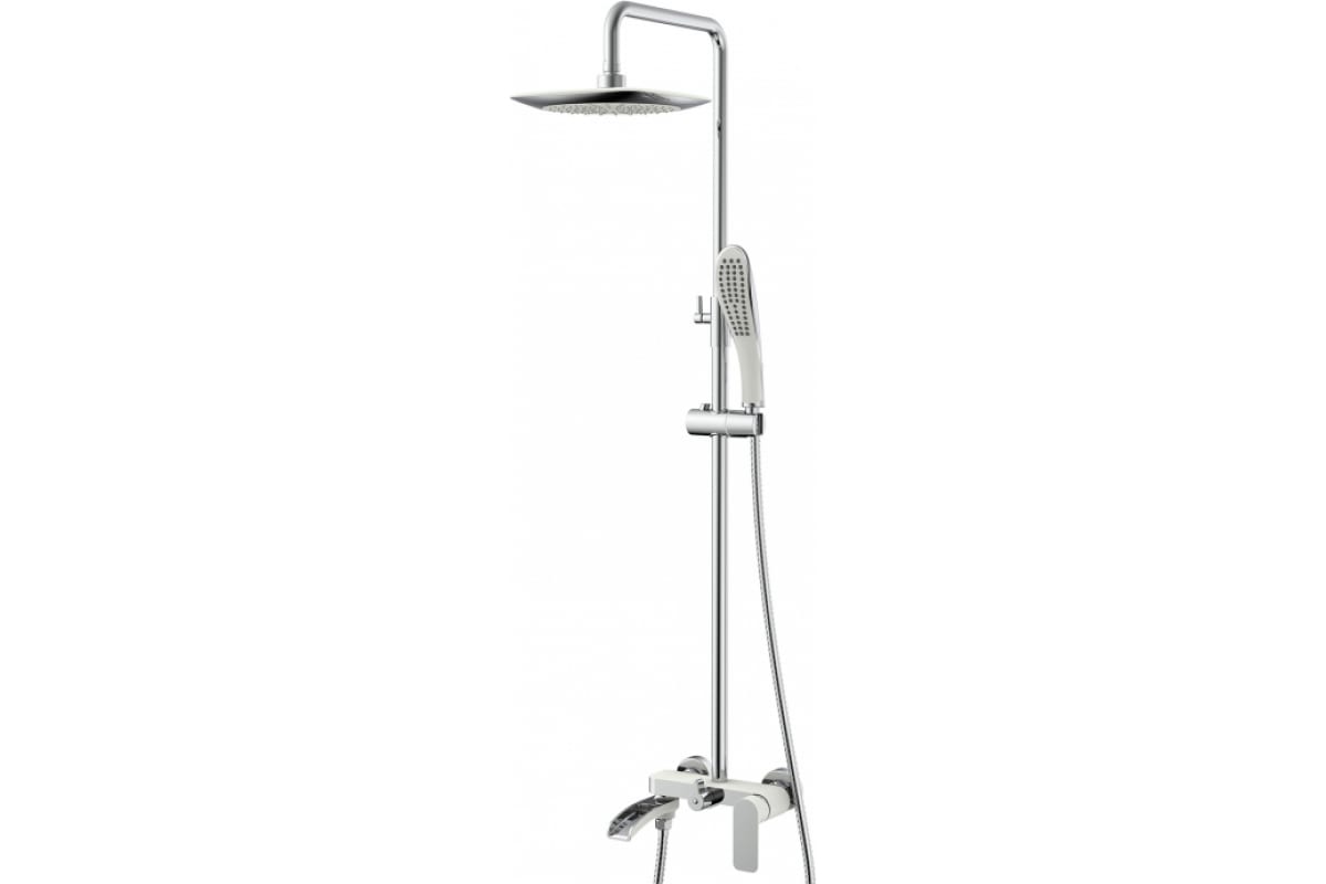 Душевая стойка Gappo G2448-8 хром / белый