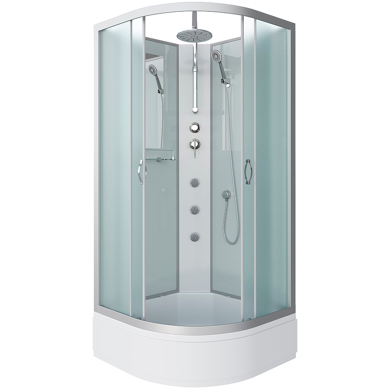 Душевая кабина Niagara Classic 100х100см NG-3302 профиль серебро