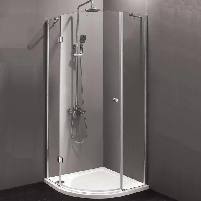 Душевой уголок Cezares Verona 90x90см VERONA-R-1-90-P-Cr-L профиль хром, стекло рифленое