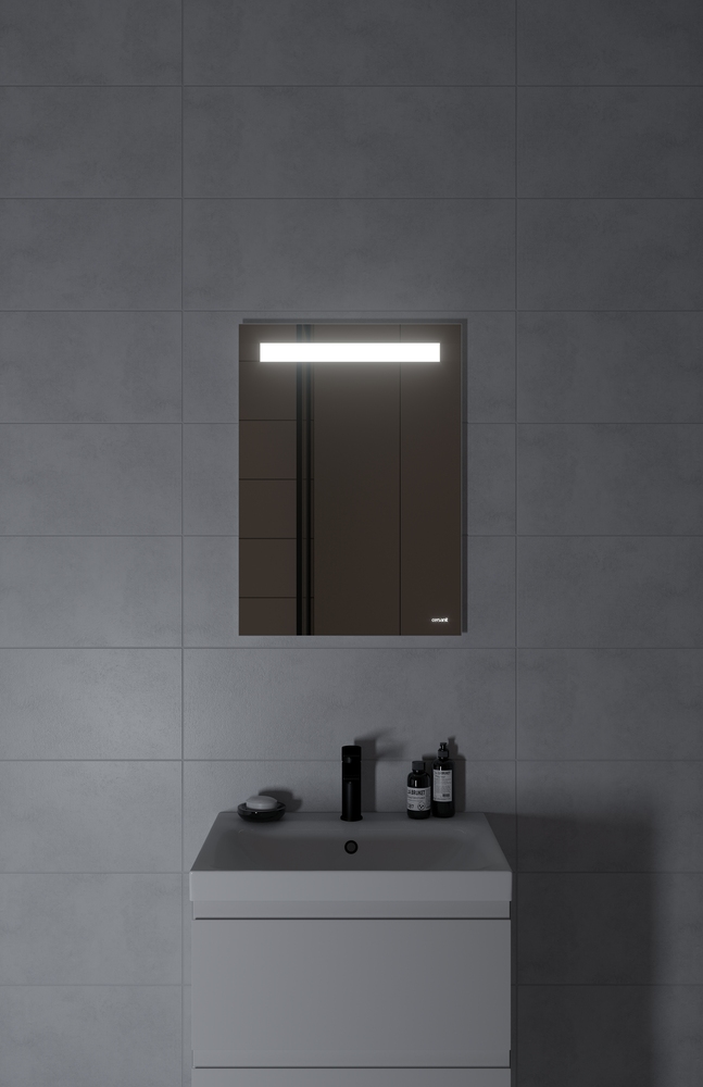 Зеркало Cersanit LED 010 base 50*70, с подсветкой, KN-LU-LED010*50-b-Os