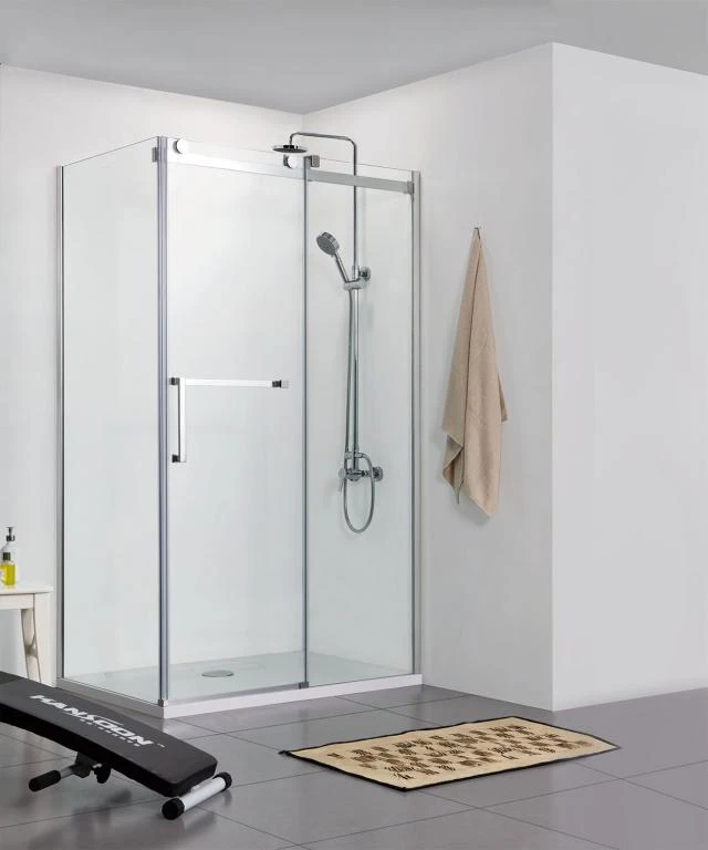 Душевой уголок Bravat Wave 120x80см BS120.3102S профиль хром, стекло прозрачное