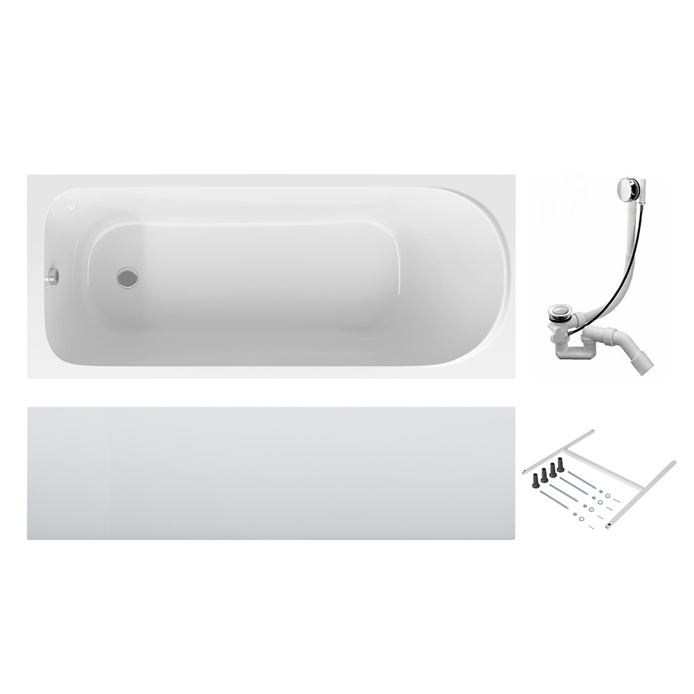Акриловая ванна AM.PM Sense 150x70 W75A-150-070W-KL белая глянцевая