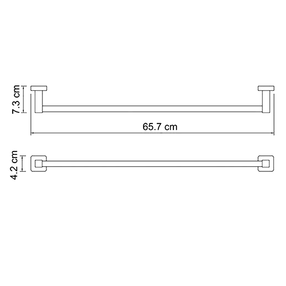 Полотенцедержатель Wasserkraft Lippe K-6530 хром