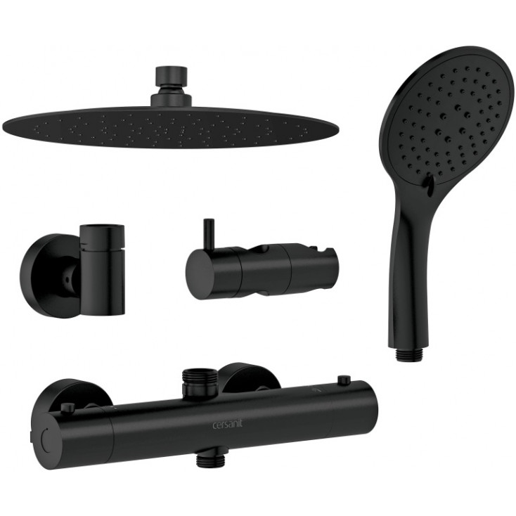 Душевая стойка Cersanit Brasko Black A63112 черная матовая