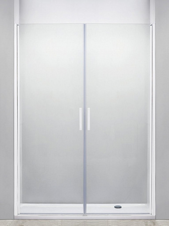 Душевая дверь в нишу Cezares 160см RELAX-B-2-160-C-Bi профиль серый, стекло прозрачное