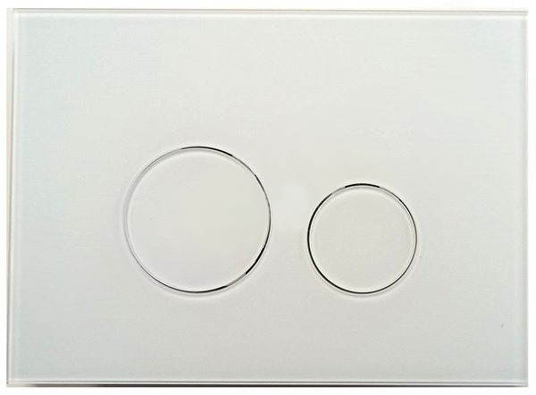 Кнопка смыва KKPol M11 Omnes Vitrum Grande Orbis Mat 350/PPB/124-00-00 белая м