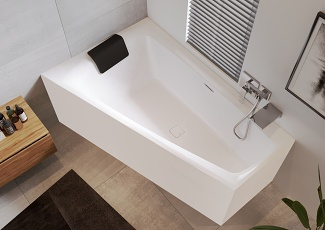 Акриловая ванна Riho Still Smart 170x110 Plug & Play B102008005 левая, белая глянцевая